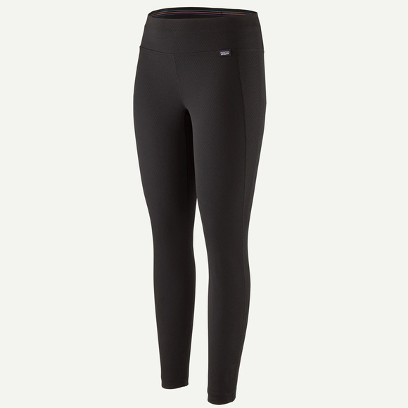 Patagonia Pants - Patagonia Women's Capilene® Midweight Bottoms Base Layer Black Size Small EUC